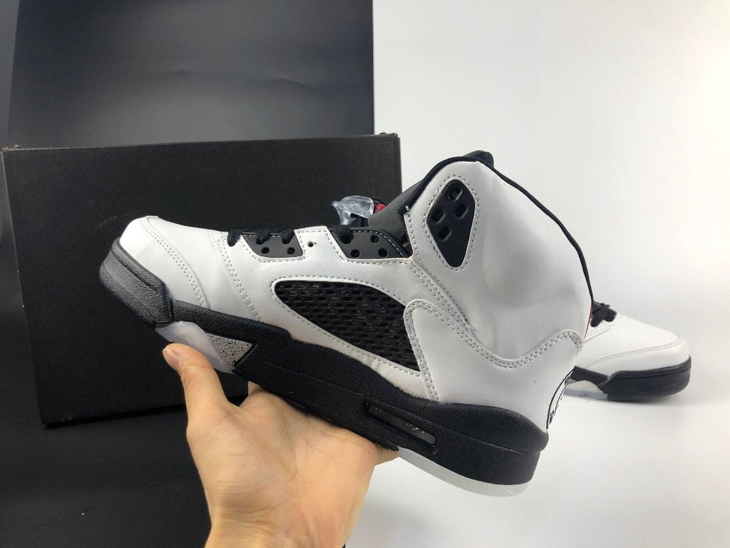 Jordan 5 Retro White Paris High-Cut Sneakers - product image from the listing.