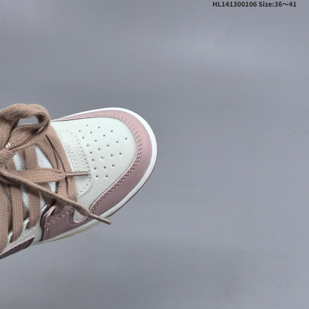 Off-White Low-Top Sneakers in White and Dusty in Pink - product image from the listing.