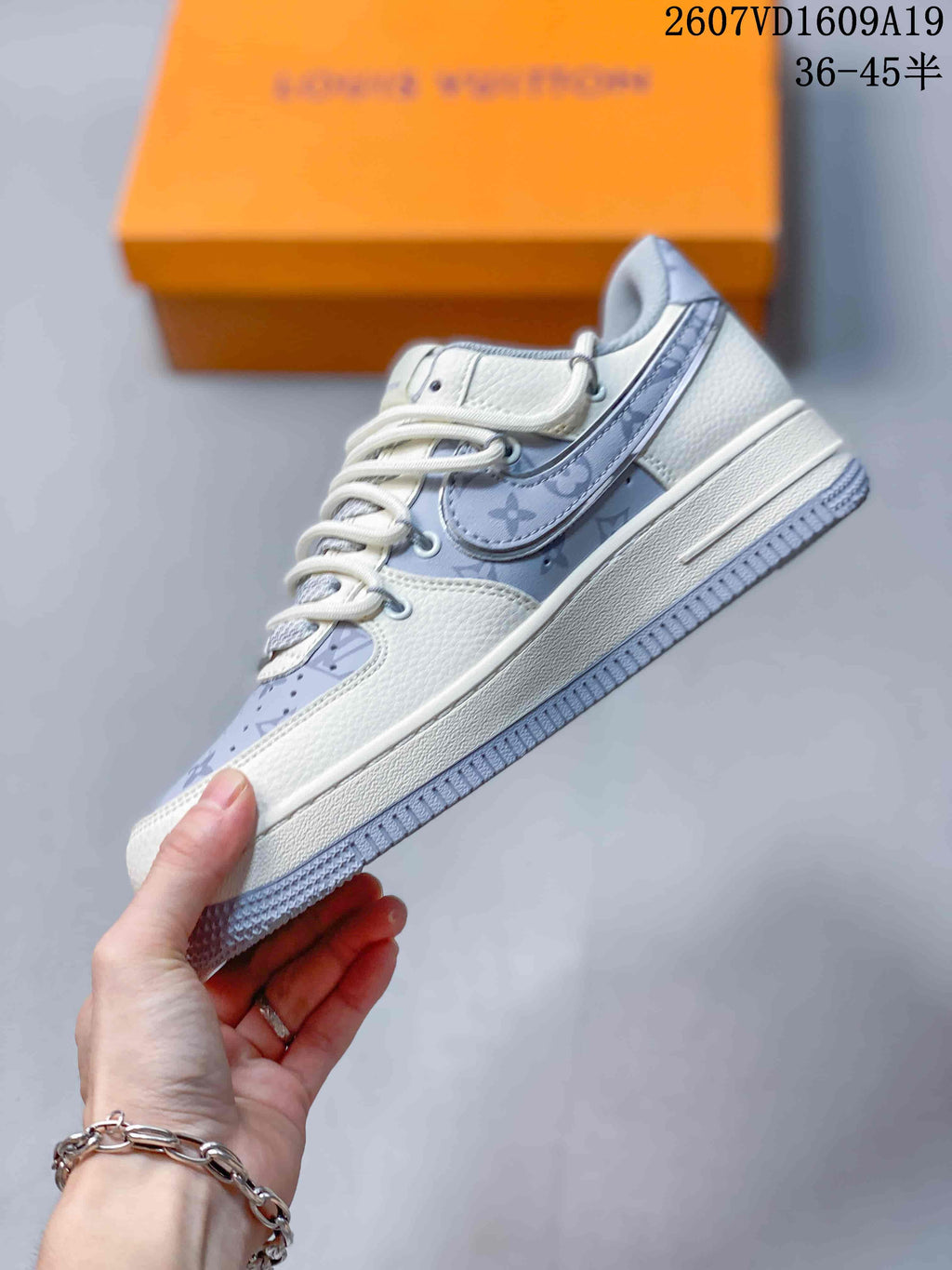 Nike Air Force 1 Low White Mist in Grey 2607VD1609A19 - product image from the listing.