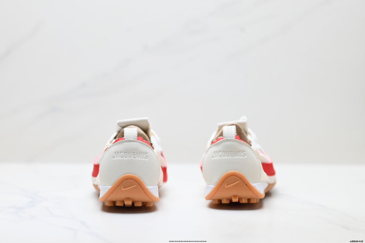 Jacquemus x Nike Jacumoon Sneakers in White Red Gum - product image from the listing.