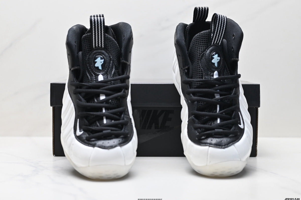 Nike Air Foamposite One Penny Sneakers in White and Black - product image from the listing.