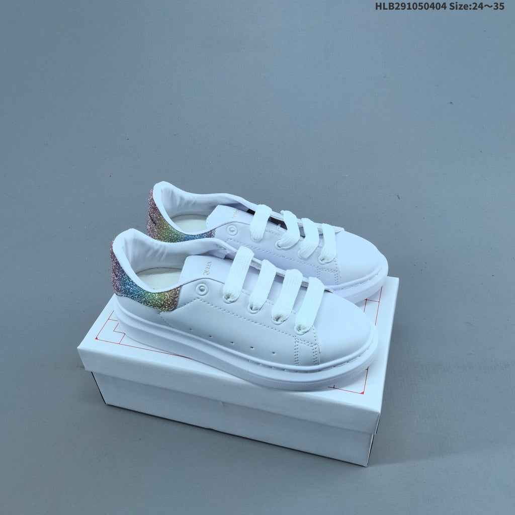 Alexander McQueen Kids Low-Cut Sneakers with Hook-and-Loop Straps - product image from the listing.
