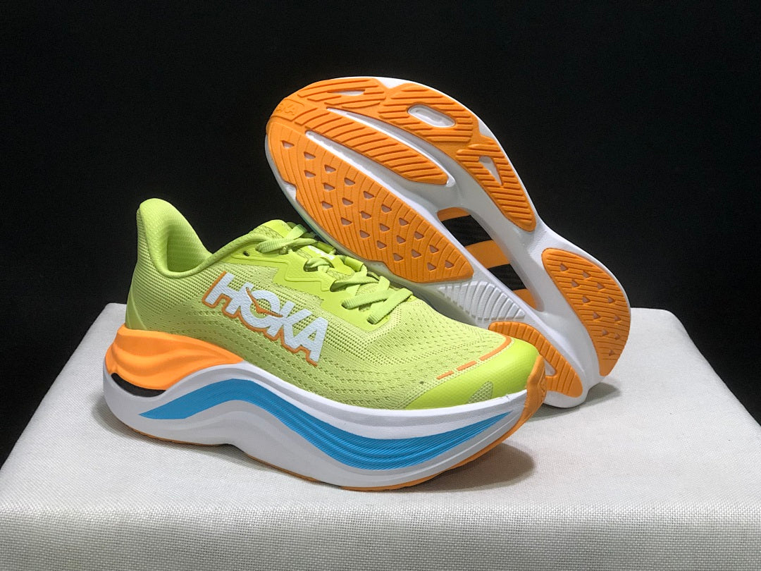 Lime Green HOKA Skyward X Running Shoes - product image from the listing.