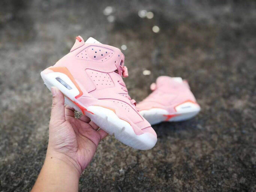 Air Jordan 6 Pink High-Top Sneakers - product image from the listing.