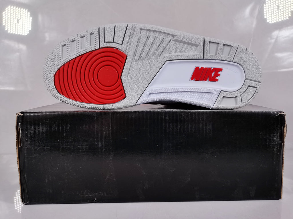 Red Black Cement Print Sneakers - Air Jordan 3 Retro - product image from the listing.