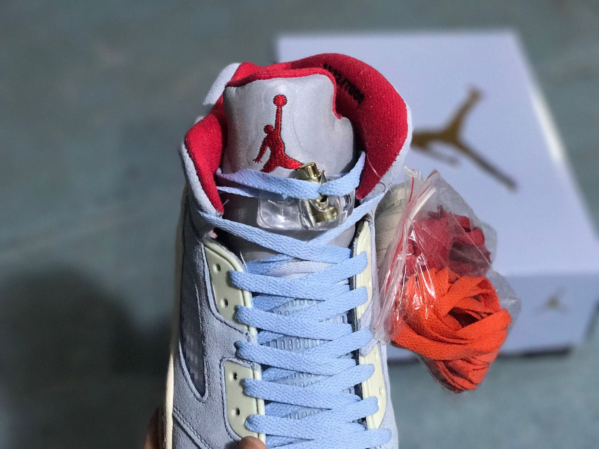 Air Jordan 5 Trophy Room SP Blue Sneakers C11899400 - product image from the listing.