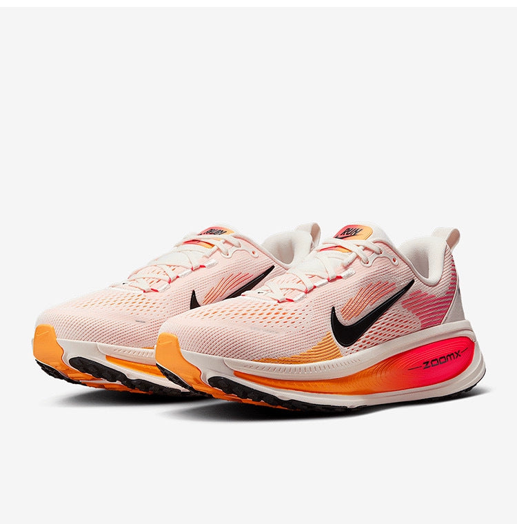 Nike Vomero 18 Running Shoes HM6804-100 in White Orange - product image from the listing.