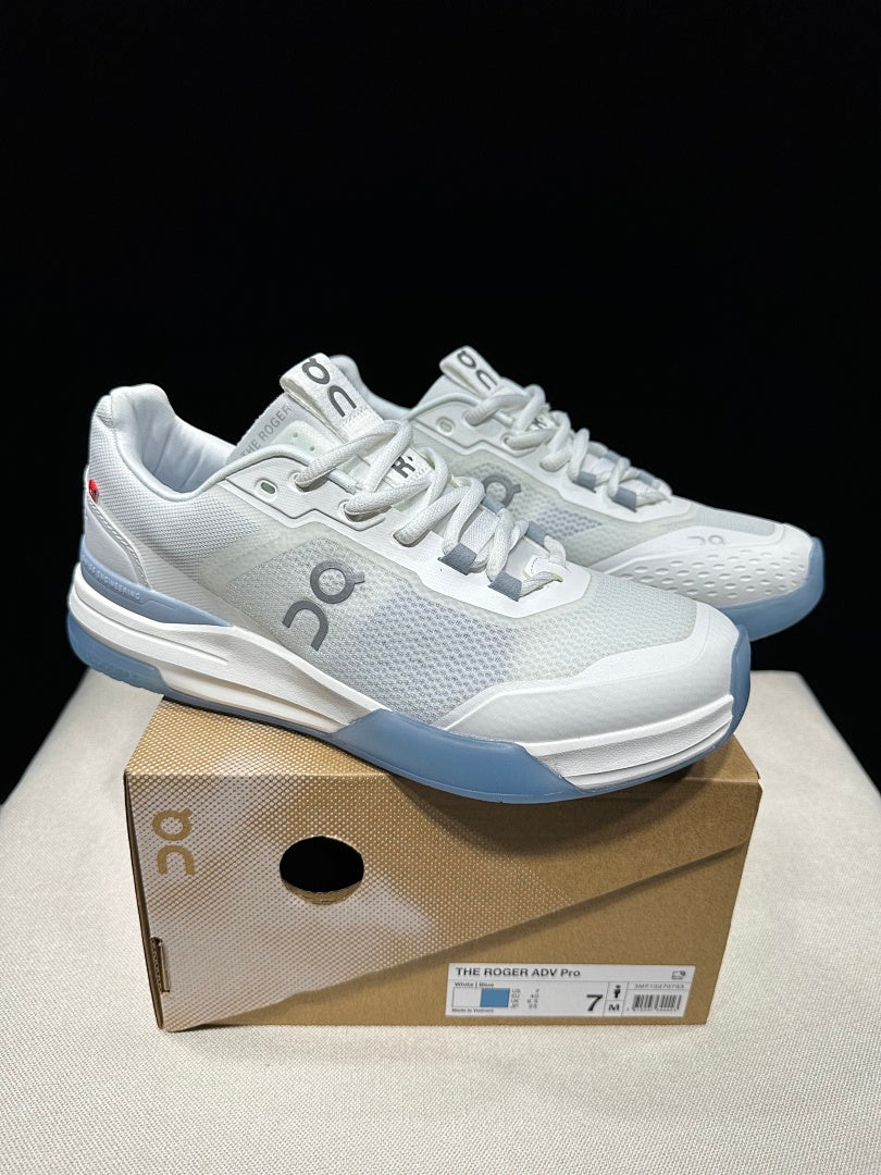 On THE ROGER Advantage Pro Court Sneakers, in Ice Blue - product image from the listing.