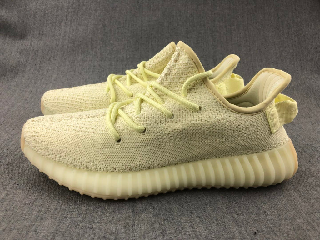 Cream Yeezy 350 V2 Knit Sneakers - product image from the listing.