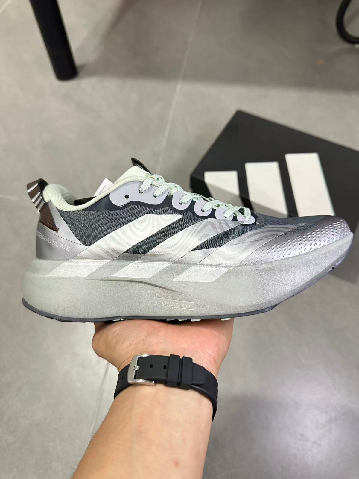 Adidas Adizero Running Shoes in Grey KI5668 - product image from the listing.