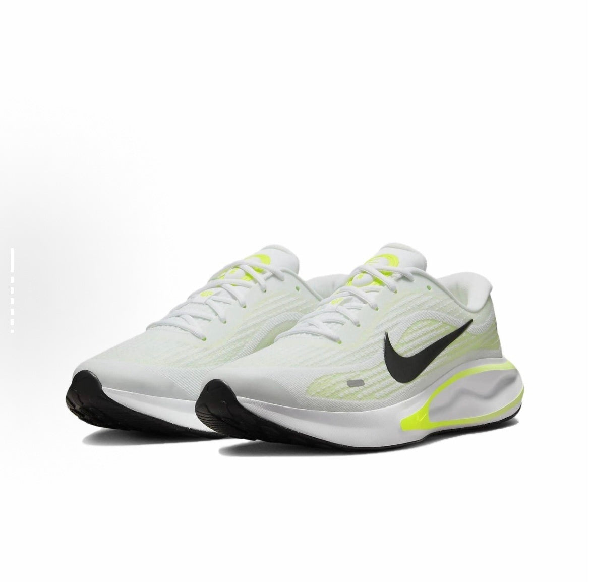 Nike Journey Run Road Running Shoes in White Volt FN0228-700 - product image from the listing.