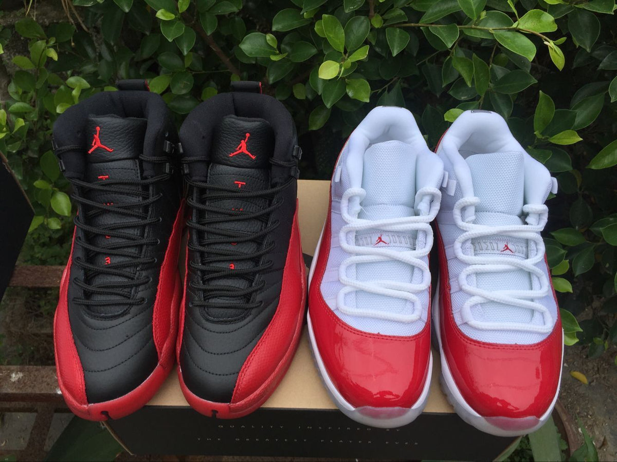 Air Jordan 11 Low Sneakers White Red - product image from the listing.