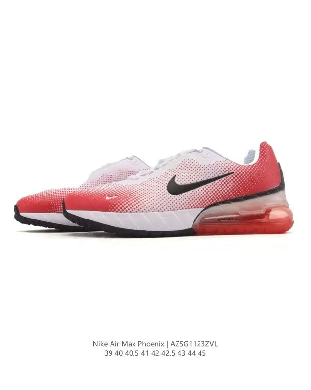 Nike Air Max Phoenix Running Sneakers in White Red LZSG1123ZVL - product image from the listing.