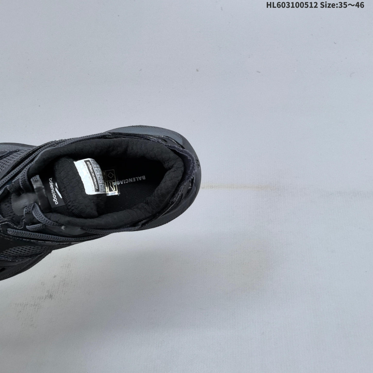 Charcoal Gray Balenciaga Triple S 2 Sneaker - product image from the listing.
