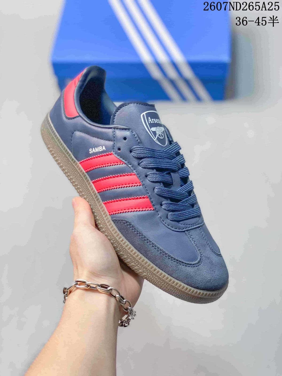 adidas Samba Low-Top Sneakers in Blue or in White - product image from the listing.