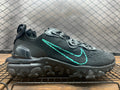 Nike React Black Trainers with Teal Swoosh - product image from the listing.