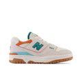 New Balance 550 Sneakers in Cream Teal Orange BB550DA - product image from the listing.