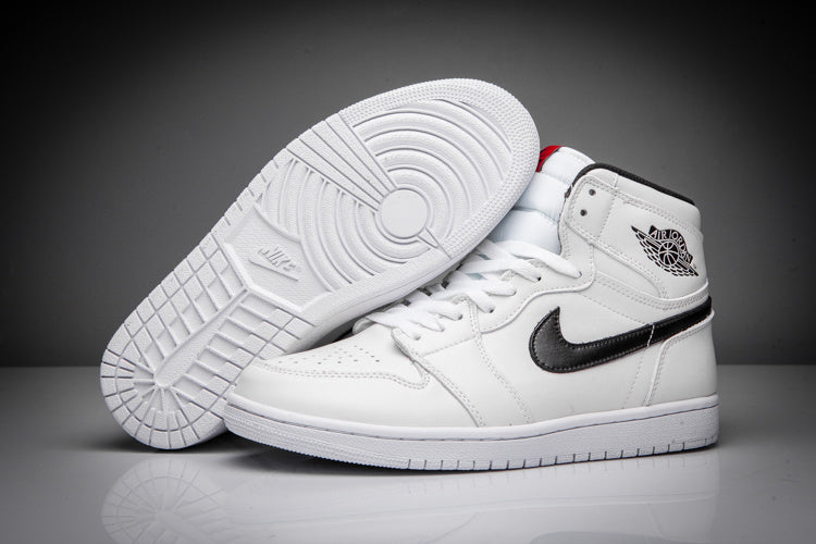Air Jordan 1 High Sneakers in White and Black - product image from the listing.