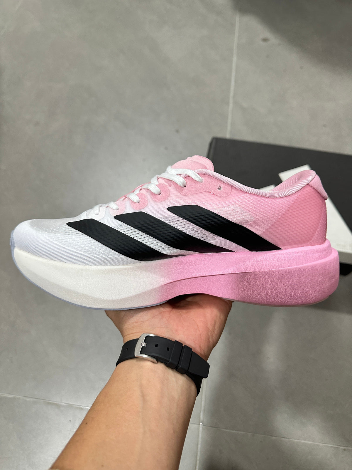 adidas Lightstrike Pro Running Shoes in Pink White JH6206 - product image from the listing.