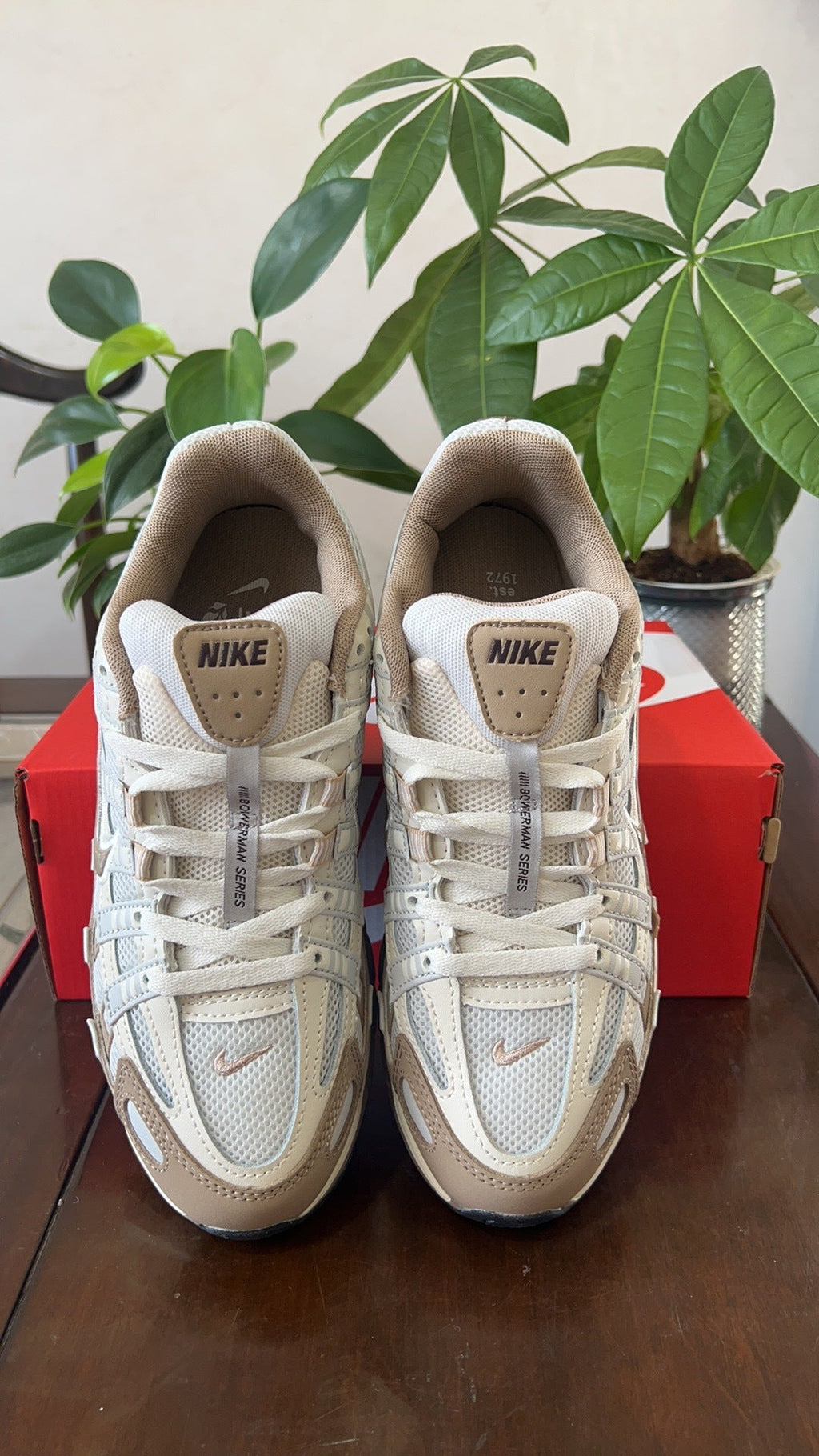 Nike P-6000 Sneakers in Light Bone Taupe FQ8243-025 - product image from the listing.