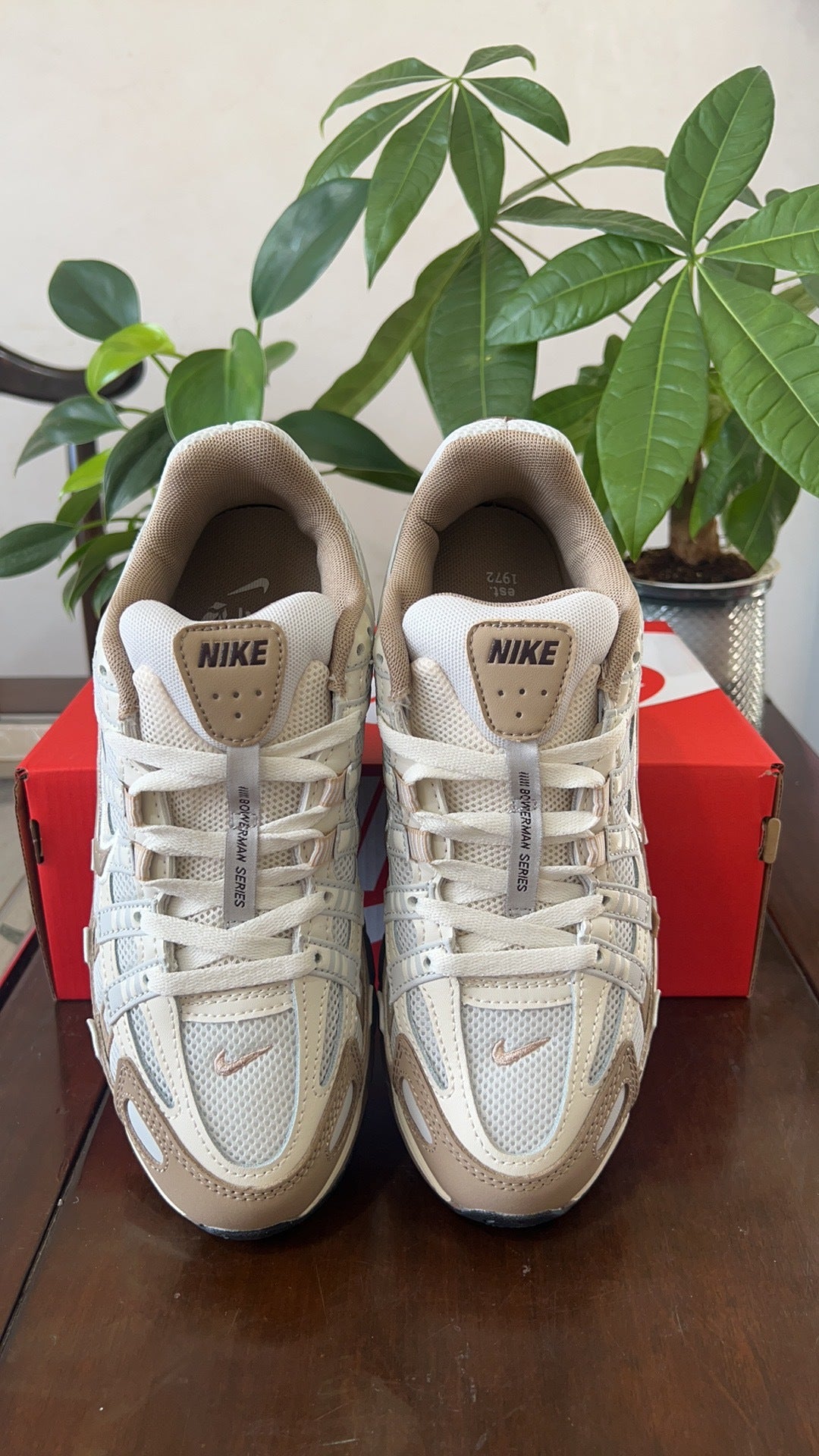 Nike P-6000 Sneakers in Light Bone Taupe FQ8243-025 - product image from the listing.
