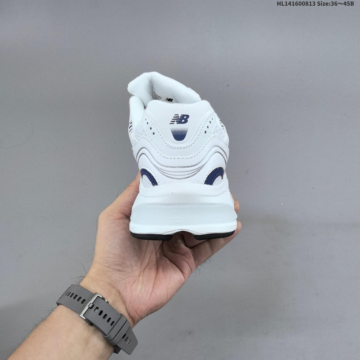 New Balance 2010 Mesh Running-Style Sneakers, in White and Navy - product image from the listing.