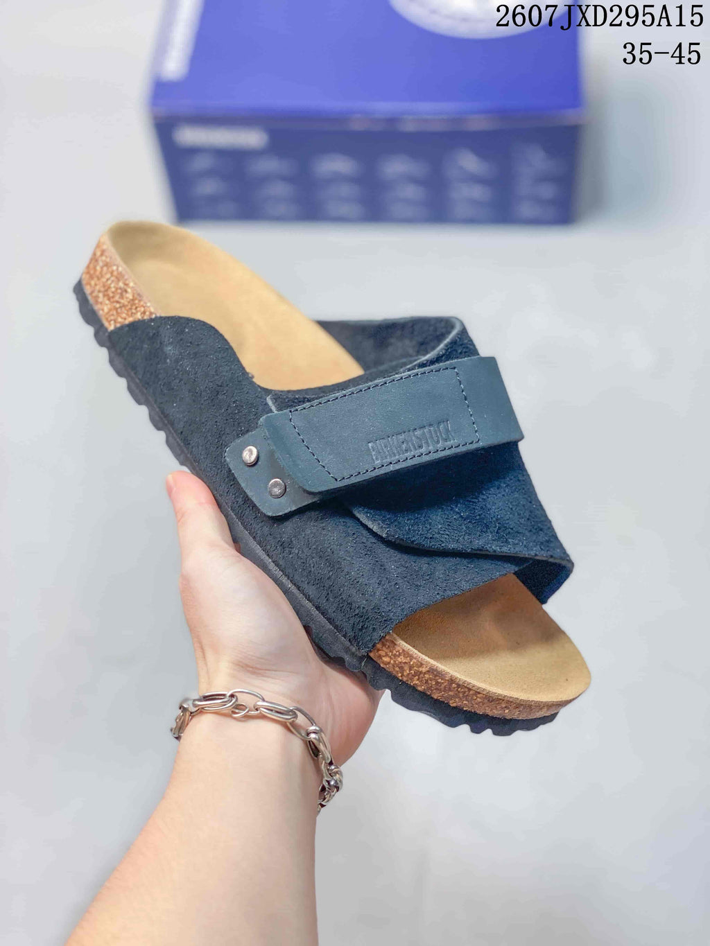 Boston Suede Clog Sandals by Birkenstock - product image from the listing.