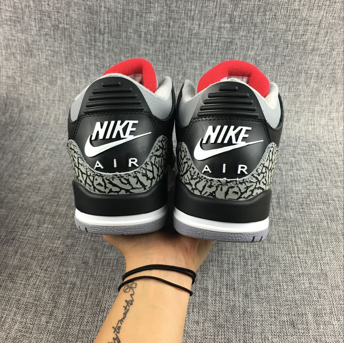 Black Cement Sneakers - Air Jordan 3 Retro - product image from the listing.
