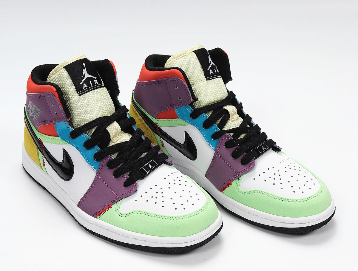 Air Jordan 1 High Sneakers in Multicolor CW1140-100 - product image from the listing.