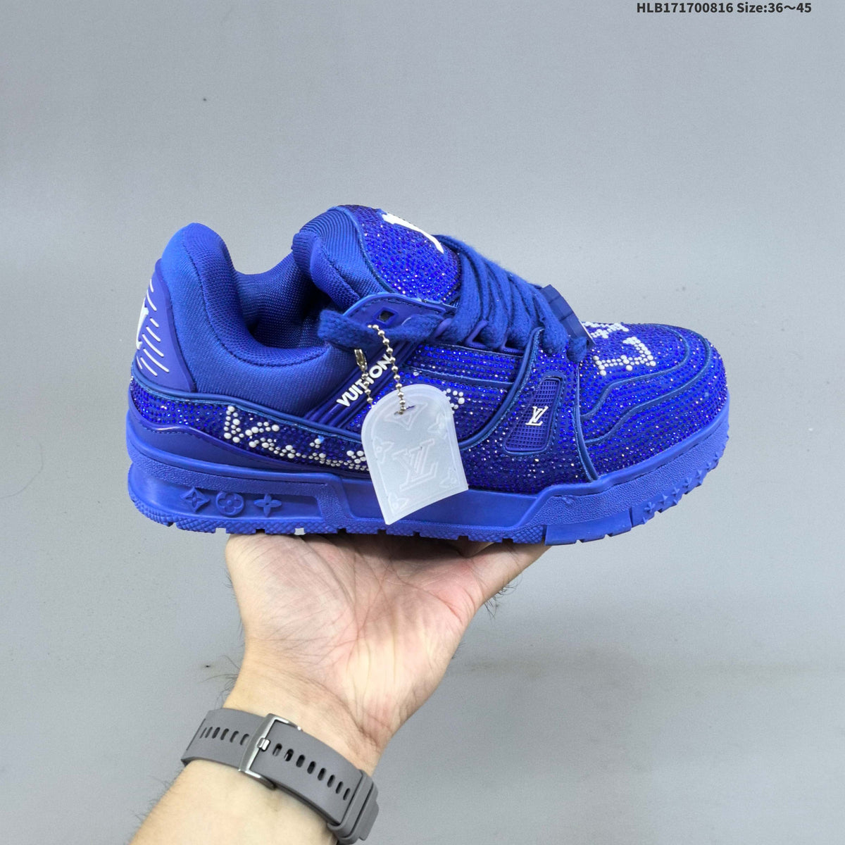 Louis Vuitton Archlight Crystal-Embellished Trainers - product image from the listing.