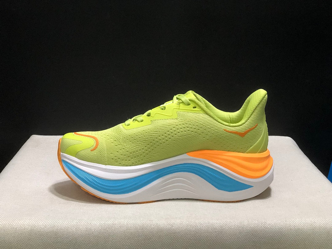 Lime Green HOKA Skyward X Running Shoes - product image from the listing.