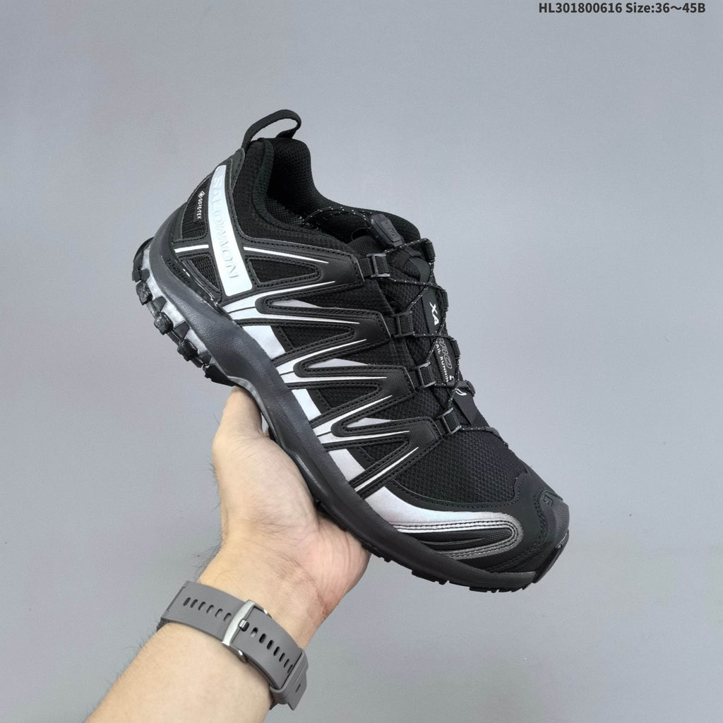 Salomon XA Pro 3D GTX Trail Shoes for Running, Black/Silver - product image from the listing.