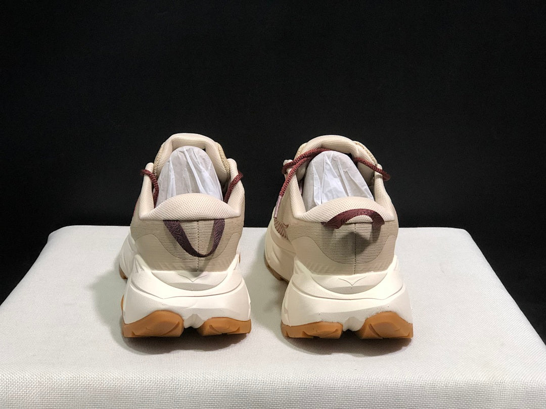 Beige HOKA Skyline Float X Trail Sneakers - product image from the listing.