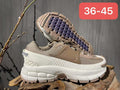 Taupe and White Nike F7 Second-Generation Sneakers - product image from the listing.