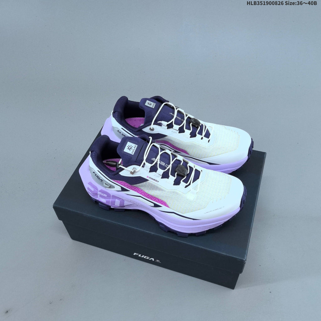 KAILAS FUGA EX330 Trail Running Shoes in White Purple - product image from the listing.