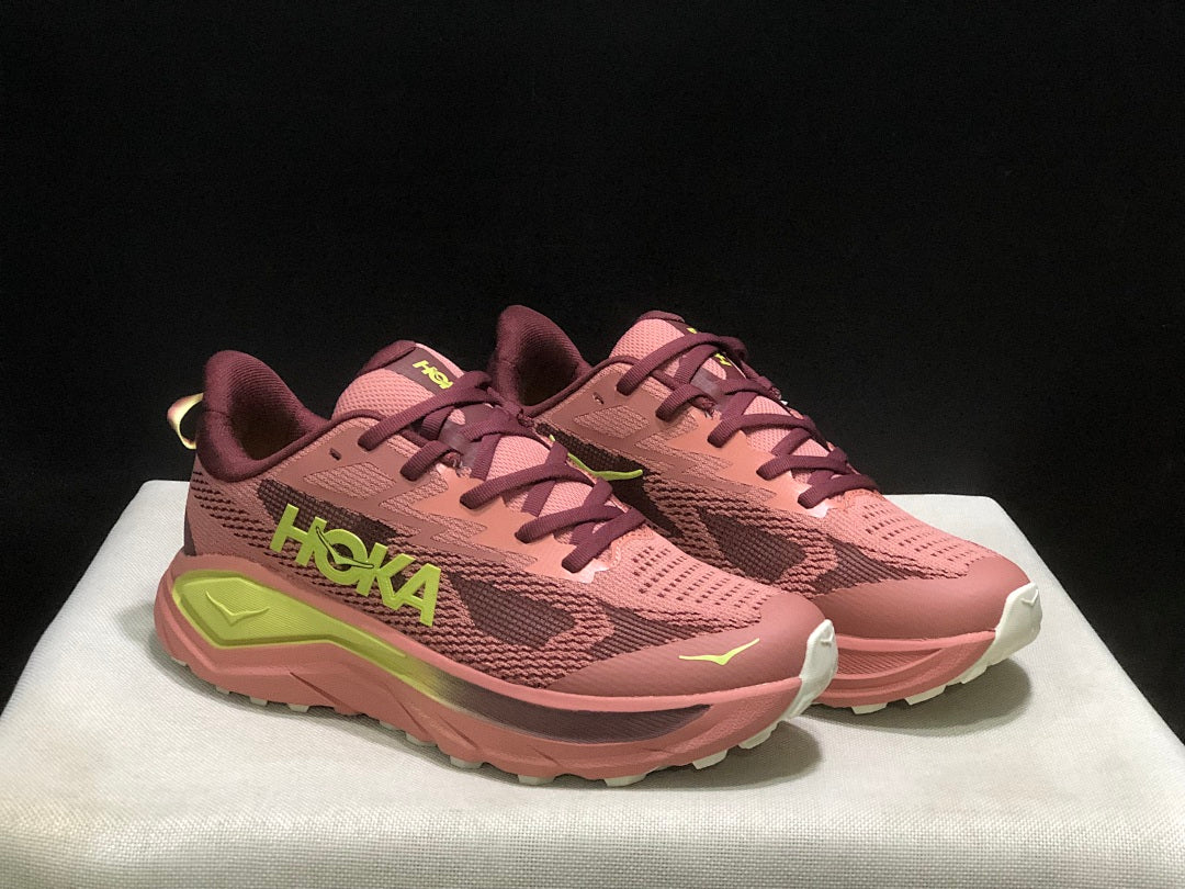 Rose Pink - HOKA Challenger 8 Trail Running Shoes - product image from the listing.