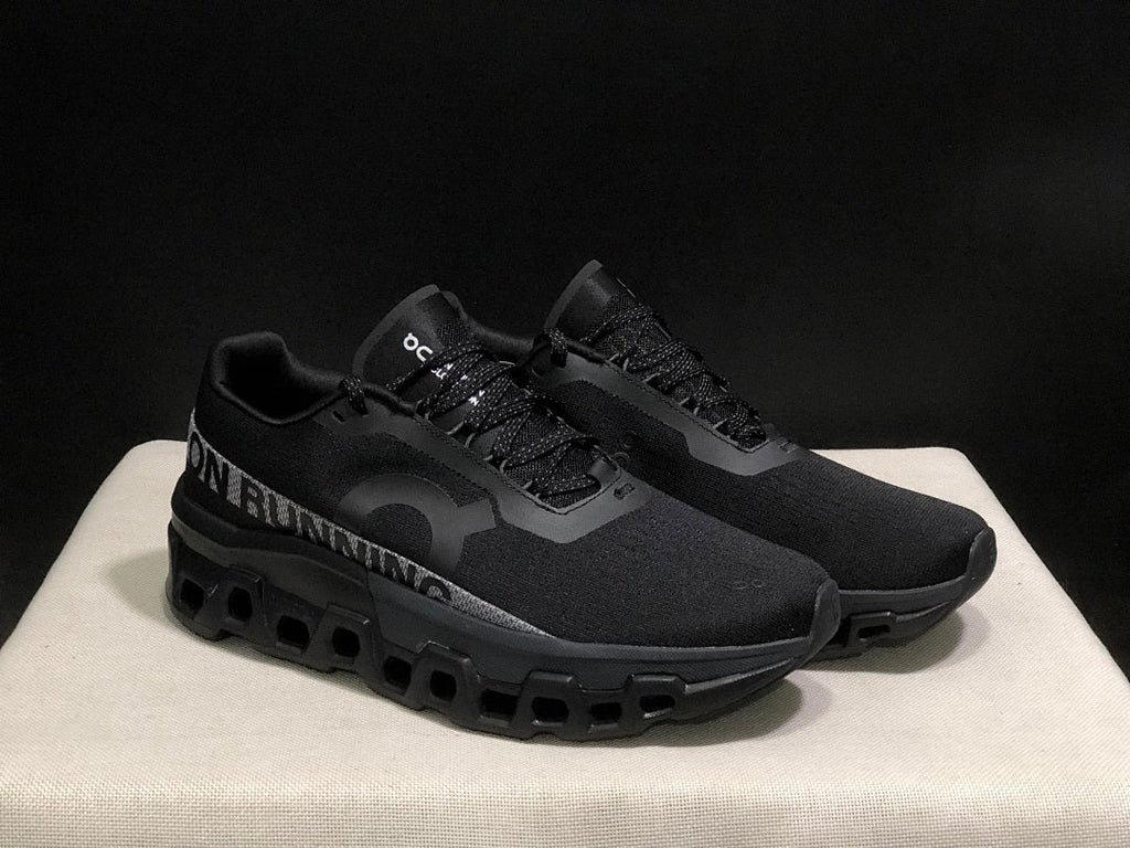 On Cloudmonster 2 Black and Ash Shoes for Running - product image from the listing.