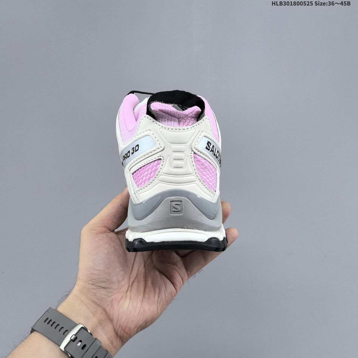 Salomon XA Pro 3D RIER Trail Running Shoes in Pink White - product image from the listing.