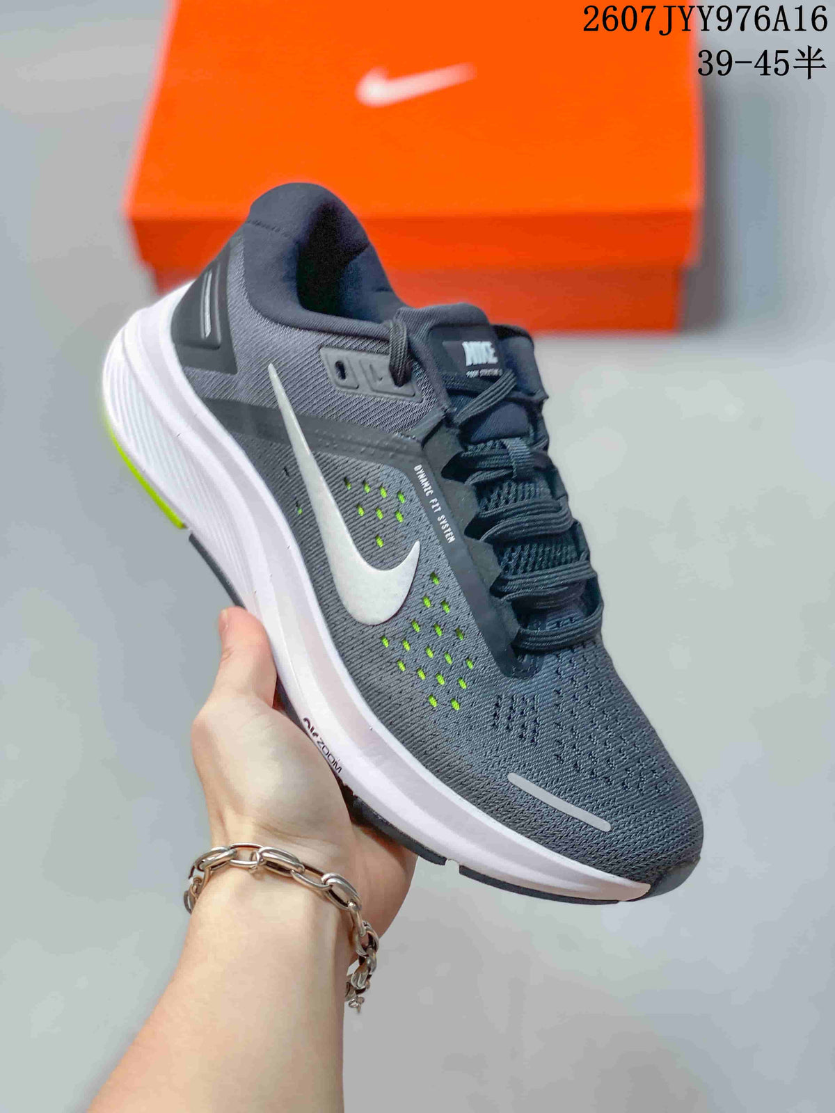 Men's Nike Zoom Structure 23 Running Shoes Dark Gray White JYY976A16 - product image from the listing.