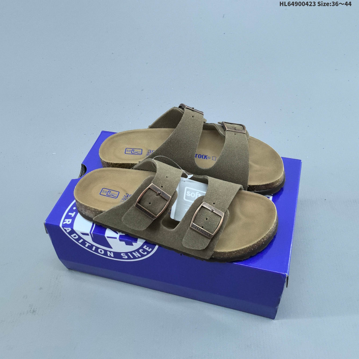 Two-Strap Slide Sandals by Birkenstock - product image from the listing.