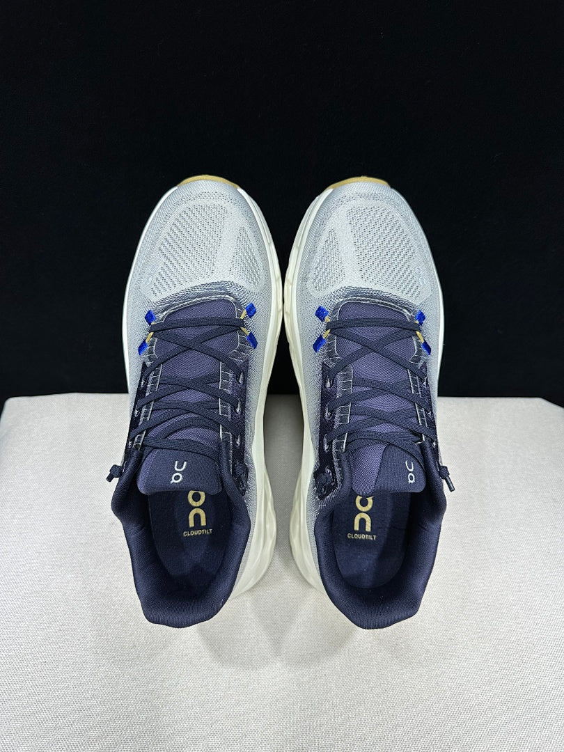 Light Gray and Ivory On Cloudtilt Sneakers - product image from the listing.