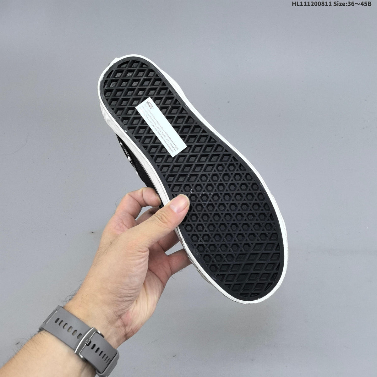 Vans Old Skool Platform Low-Top Sneakers, in Black and White - product image from the listing.