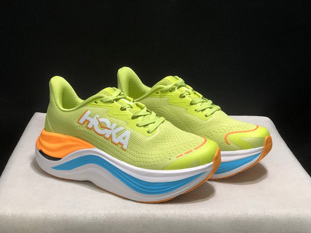 Lime Green HOKA Skyward X Running Shoes - product image from the listing.