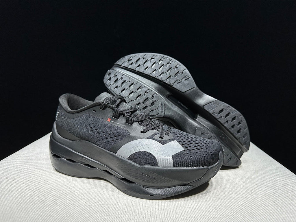 On Cloudboom Max Running Shoes, in Black - product image from the listing.