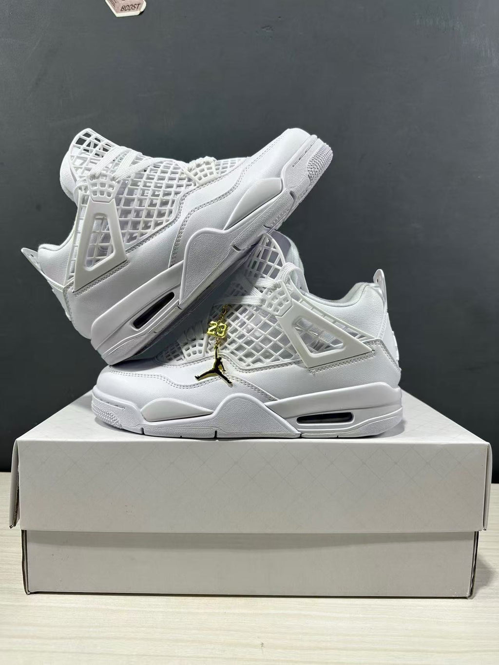 Air Jordan 4 Net White Sneakers FN7251-107 - product image from the listing.