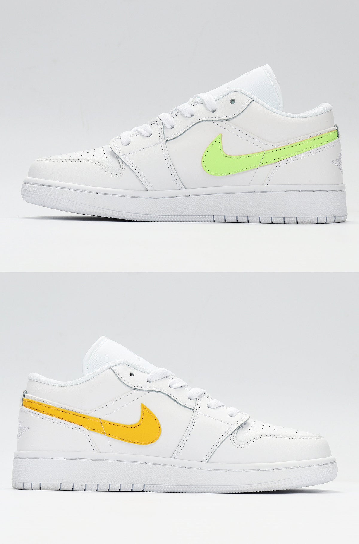 White Multicolor CW7035-100 Sneakers - Nike Air Jordan 1 Low - product image from the listing.
