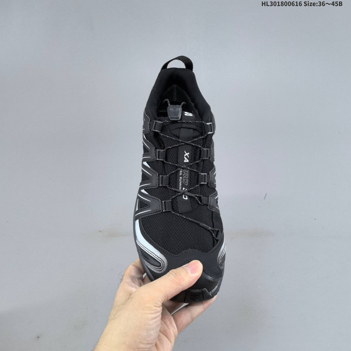 Salomon XA Pro 3D GTX Trail Shoes for Running, Black/Silver - product image from the listing.