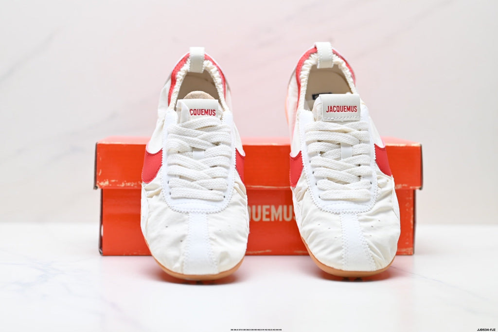 White and Red Nike x Jacquemus Low-Profile Sneakers - product image from the listing.