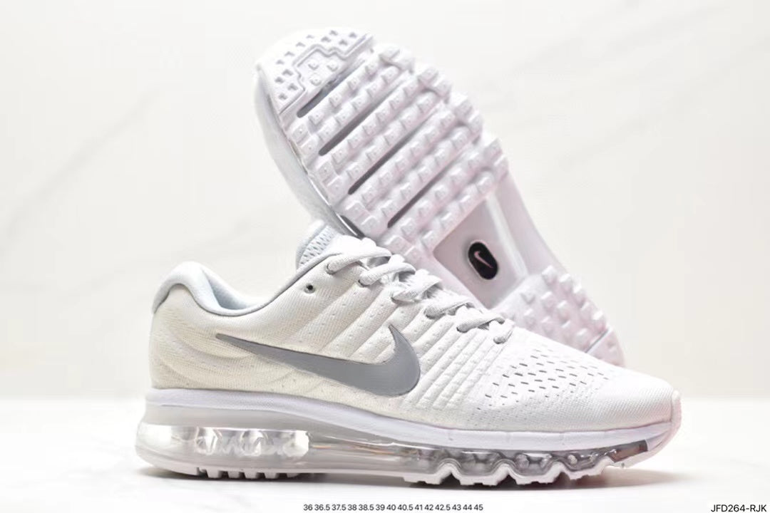 Nike Air Max 270 Sneakers in White and Silver - product image from the listing.