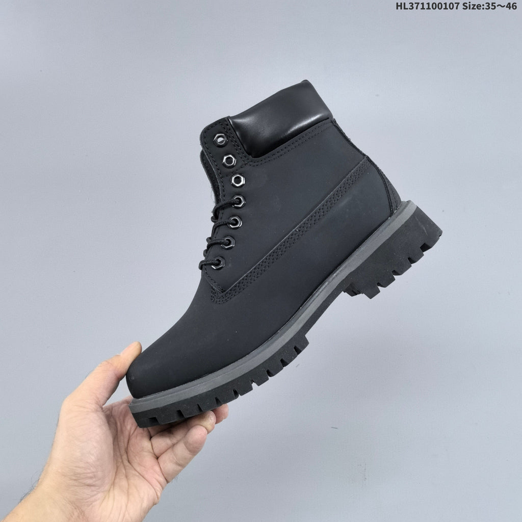 Timberland Lace-Up Ankle Boots in Wheat or in Black - product image from the listing.
